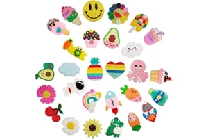 JEYORZY 30 Piezas Adornos para Zapatos, Shoe Charms, Accesorios y Adornos para Zapatos, Decoración para zapatos Zuecos, Pins Decorativos, para Regalos de Niños Fiesta Cumpleaños, Estilo aleatorio
