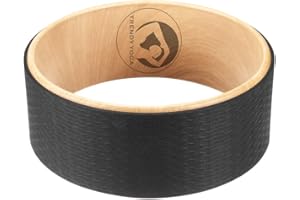 Trendy Sport GmbH und Co.KG Unisex – Erwachsene Trendy Roda Yoga Rad, Holzoptik, 32x13x13 cm
