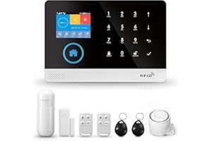 PGST Home Alarm System, 2G GSM WIFI Wireless Security System Kit,Door Sensor, Motion Sensor, Controller, High Decibel Siren for Home Security, Work with Alexa