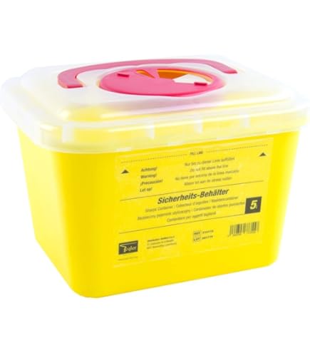 Frontier Pattumiera Smaltimento Aghi Medici 2L - Coperchio Di Sicurezza - Foto 8