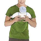 Frecoccialo Debardeur Kangourou Pour Maman Et Bebe T Shirt Porte Bebe V Col Couleur Uni Pere Et Mere Taille Grande Amazon Fr Vetements Et Accessoires