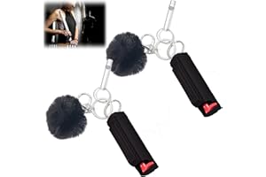 VAILEAL Self Defense Spray Keychain, 2 PCS Anti-Wolf Spray Set with Whistle and Hair Ball, Pepper Spray Self Defence, Safety Keychain for Women,Self Defense Keychain, For Women, The Elderly, Children (Black)
