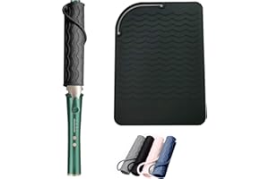 WUBAYI Opopark Silikon Hitzebeständige Matte für Glätteisen, Lockenstäbe, Glätteisen, Lockenstab