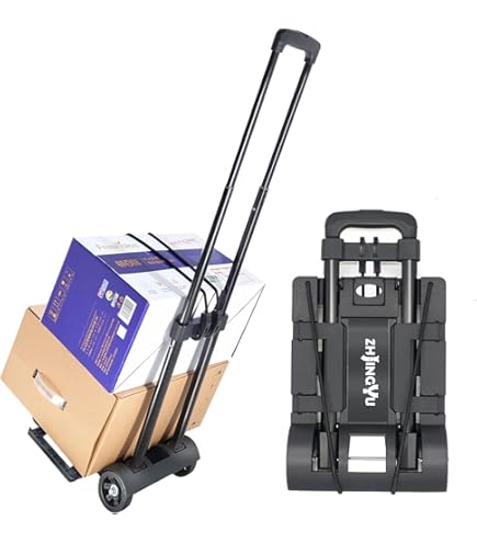 Sogesfurniture Aluminium Sack Truck, Folding Hand Truck, With Free Elastic Band For Fixing Items, Maximum Load 60 Kg, Silver