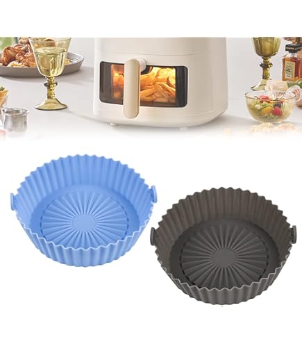 200 Feuilles Papier Cuisson Perforé Pour Airfryer - 20.5x14cm, Résiste à 220°C - Antiadhésif, Circulation D'air Optimale