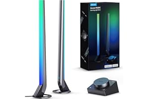 Govee RGBIC 42cm Gaming Lightbar pour PC avec contrôleur de bureau, synchronisation de la musique pour TV et moniteur, 60+ modes de scène, compatible avec Alexa et Google Assistant, contrôle via APP