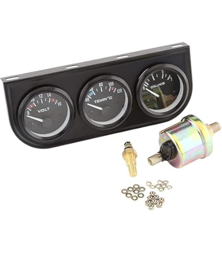 Voltmeter Triple Gauge Kit Voltmeter Water Temp Oil Pressure Gauge Tachometer 3 In 1 Voltmeter Triple Gauge Kit Voltmeter Water Temp Oil Pressure Gauge Tachometer 3 In 1