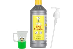 Hesi TNT Complex 1L mit Dosierpumpe und Messbecher – Wachstumsdünger für kräftige Pflanzen und starke Wurzeln