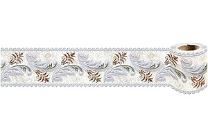 Dostear Friso Para Pared Cenefas Adhesivas BañO Cocina de Papel Para Paredes 3d Infantiles Decorativas Adhesivas Pintado Cocina Vinilo Autoadhesivo Impermeable Pluma Blanca 10cm X 240cm