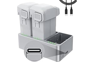 MVMOD Mini 3 Pro Battery Plus 2 Pack and Two-Way Charging Hub, 3850mAh Replacement Mini 3 Intelligent Flight Battery Compatible with DJI Mini 3/ Mini 3 Pro Drone, 47 Mins Max Flight Time