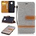 Produktbild JBTec® Flip Case Handy-Hülle BOOK #M41 zu Motorola Moto G5 - Handy-Tasche Schutz-Hülle Cover Handyhülle Bookstyle Booklet, Farbe:Grau, Modell:Motorola Moto G5
