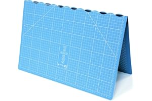 Prym 610410 Podkładka do krojenia, składana, 45 x 30 cm (A3), mata samoregenerująca, antypoślizgowa, składana, nie zajmuje dużo miejsca, 30 x 22,5 cm, wysokiej jakości mata do cięcia w kolorze