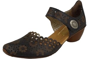 Rieker Ladies Sling Back Shoes with Woven Detail 46778