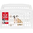 Iris Ohyama Usa 24'' 4 Panel Exercise Pet Playpen With Door, White Cl-604E (586680)