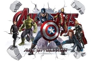 Amiiba Wandaufkleber mit Cartoon-Motiv "Durchbrechen", 3D-Wandaufkleber für Kinderzimmer, Wohnzimmer, Wanddekoration, 39 x 60 cm (Superheld)