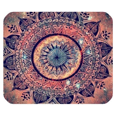 Generic Art Design Vintage Circle Mandala for Rectangle Mouse Pad Gaming Mousepad