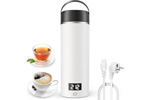 AIRMSEN Bollitore Piccolo con 6 Impostazioni di Temperatura, Mini Bollitore Elettrico da 500 ml con Acciaio Inossidabile 316, 4 Modalità di Mantenimento in Caldo e Display a LED Della Temperatura