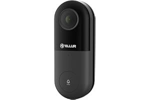 TELLUR SMART Videocitofono WiFi Campanello Alexa da Esterno, Rilevamento movimento PIR, Risoluzione 1080p, Visione Notturna, Audio Bidirezionale, Sicurezza Domestica, Compatibile Siri, Alexa e Google