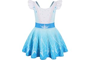 Berich Princess One Piece Swimsuit Girls Swimming Costume Baby Bathing Suit Kids Swimwear Beach Princess Swim Dress