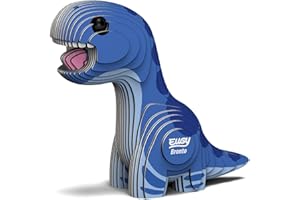 EUGY 008 Brontosaurio. Eco-Friendly 3D Paper Puzzle Dinosaurios