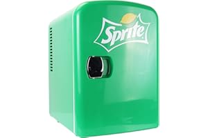 KOOLATRON Coca Cola Coke Mini Fridges For Bedrooms 4L Small Fridge 6 Can Table Top Quiet Mini Fridges 12V Portable Cooler For Skincare Food Drinks Baby Bottles Kids Teens Home Car Travel Green