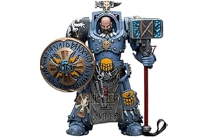 HiPlay JoyToy Warhammer Figurka kolekcjonerska 40K: Kosmiczne wilki Arjac Rockfist figurki akcji w skali 1:18 JT6878