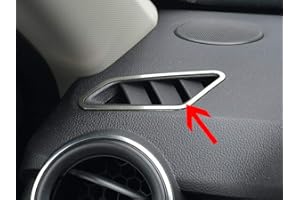 AUTOCOVR Interieur Stahlabdeckung für Duster 2 II 2th - 2 Stück Defrosterdüsen Rahmen trimmen