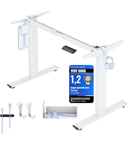 Duronic TT160 AO Bureauwerkblad | Afmetingen 160 x 60 x 1,9 cm | Bureaublad voor Thuiswerkplek Thuiskantoor of Kantoor | Ideaal voor in hoogte verstelbare werkplek | Antiek Eikenhouteffect