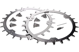 GENERISCH RuSchi Edelstahl Spikes Rasenroboter Mähroboter passend für Husqvarna Automower 310/315 / 315X aufwendig entgratet inkl. Schrauben, Bohrer und Torx