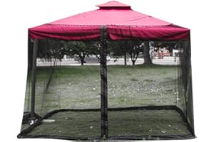 LICHENGTAI Moskitonetz Sonnenschirm Faltbares, Moskitonetz Ampelschirm mit Reißverschluss, Sonnenschutzdesign Moskitonetz Für Gartenschirm Moskitonetz Für Pavillon Terrasse Insekt Netz Für Gartenlaube