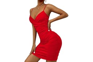 AIEOE Mini Abito Donna Aderente Schiena Nuda Curvy per Spiaggia Vacanza Discoteca Cocktail Party Taglia XS-L