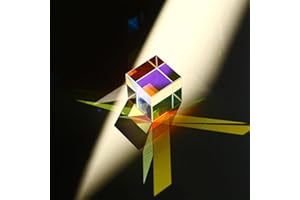HDCRYSTALGIFTS Mini K9 Kristallglas Prisma Würfel, optisches Glas RGB Dispersion Prisma X-Cube für Physik-Unterricht, Kunstdekoration, Fotografie-Requisiten, 15 * 15 * 15 mm
