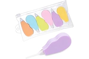 CIOUYAOS 6 Stück Mini Korrekturroller Korrekturband, Korrekturmaus Pocket mit Schutzkappe, correction tape maus für Schule Studenten kinder, im Büro arbeitendes Personal (Mehrfarbig)