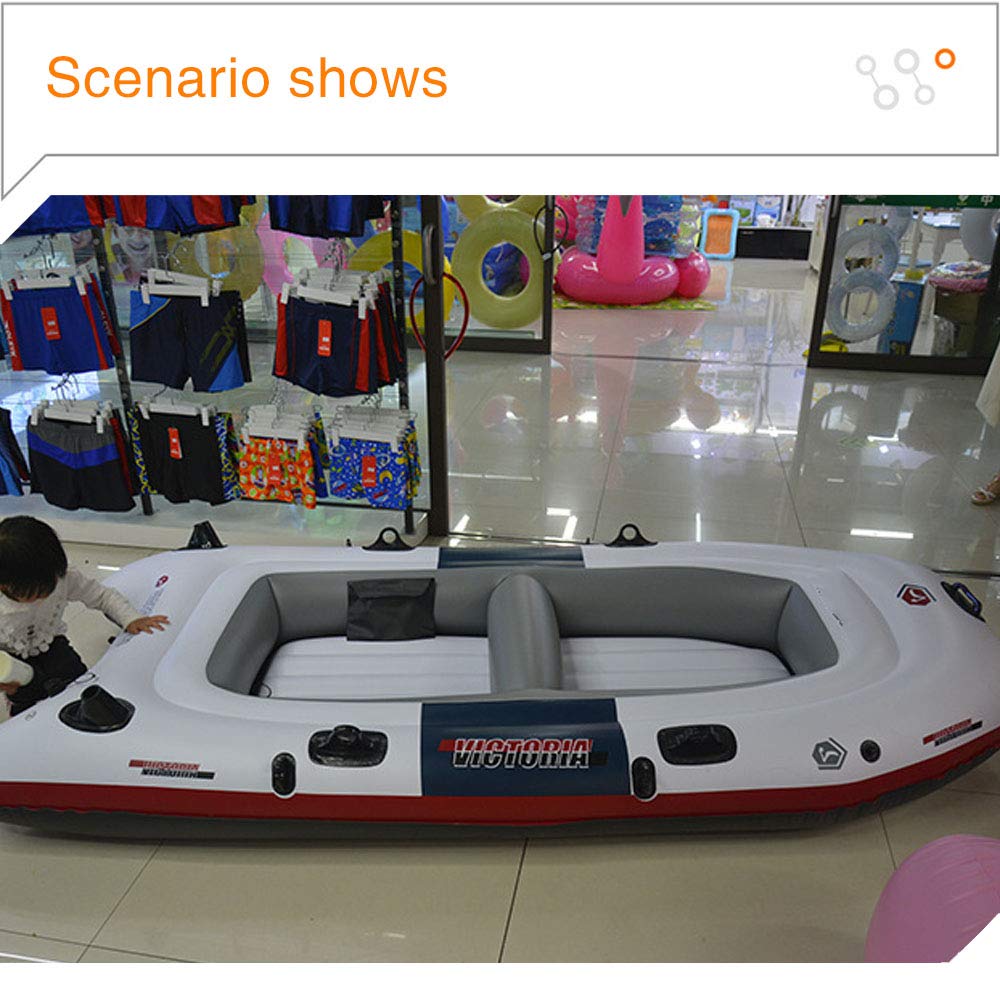 LIPAI-Kajak-Schlauchboot-Dickes-Abriebfestes-Fischerboot-Schnelles-Reise-Kanu-4-Personen