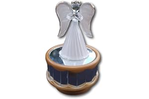 THORNESS Carillon girevole a specchio con angelo in cristallo per il tono della grazia incredibile