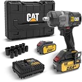 CAT DX7020.1 18Volt 4.0 Ah &Ccedil;ift Ak&uuml;l&uuml; K&ouml;m&uuml;rs&uuml;z 700/880Nm Profesyonel Şarjlı Somun Sıkma + 10 Adet Lokma Ucu