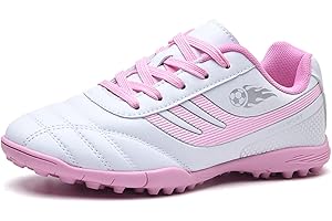 BOTEMAN Football Shoes Boys Astro Turf Football Boots Kids Outdoor Breathable Anti-Slip Football Shoes Trainers Girls