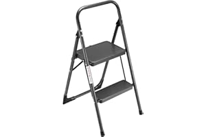 Step Ladder STAPL ETO N Folding 2 Step Stool Adult with Wide & Anti-Slip Pedals Ergonomic Portable Step Stools for Household, Kitchen, Office 330LBS
