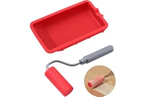 T TAKONE Leimroller Holzleim, Schnell und Gleichmäßig Auftragen, Wiederverwendbare Leimwalze für Handwerk, Holzbearbeitung Klebeprojekte (Leimwalze)