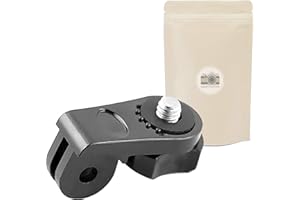 ADAPTOUT Adaptador de AGD adaptativo AGD para GoPro con fijación de los Tornillos de 1/4 "para GO Pro HÉRNO 7/6/5/1 / 3/3 / 2/1 en Monopode MINTRPEDIED ​​Accessory FRANS