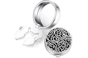 HONEY BEAR Cubre Botones Gemelos tallados con patrón retro de para camisas de hombres, para regalo de bodas