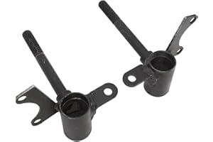 AQXREIGHT Pair of 10mm Front Wheel Steering Knuckle Spindle for Up to 110 Go Kart Quad ATV Black Front Steering Knuckle