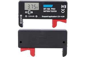 FAFEICY Batterietester BT - 168PRO LCD Digitaler Batterie Tester 1,2V-4,8V Knopfzelle Batterieprüfer für AAA AA C D 9V Batterien