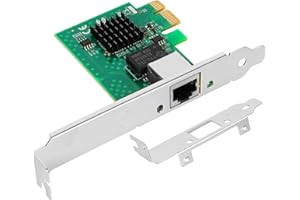 Euqvos 2.5Gb PCIe Scheda di rete per Intel I225-V B3 2.5G/1G/100Mbps 2.5GBase-T PCI Express Adattatore di rete RJ45 LAN scheda per Windows 10/11 Linux