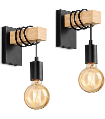 ZEROUNO Bedroom Wall Lamp With Switch Reading Light Hardwired Sconces