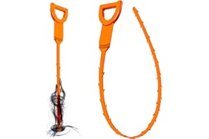 QWATUY Abflussschlange, Haarablauf, Verstopfungsentferner, flexibler Greifer, Greifwerkzeug, Waschbeckenabflussreiniger für WC, Kanalisation, Dusche, Küche, Bad, Badewanne, verstopfte Abflüsse, Öffner