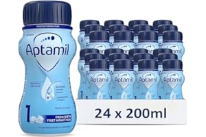 24 x 200ml Aptamil Breastmilk Substitute 1 First Infant Milk From Birth