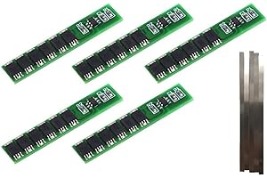 ‎TECNOIOT 5 sztuk 1S 15A 3.7V Li-Ion litowo Lion 18650 Płytka zabezpieczająca baterię BMS PCM + 5 sztuk taśmy niklu