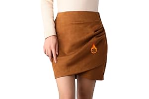 Monbessi Jupe Short Femme Coupe AjustéE Mini Jupe Crayon Femme - Printemps Automne Hiver