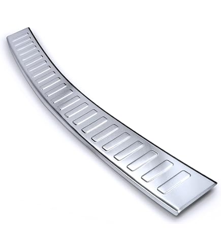 Bumperbescherming roestvrij staal, chroom, compatibel met Fiat PANDA | 312/319 vanaf 2012, met schuine rand, premium kwaliteit van RECAMBO